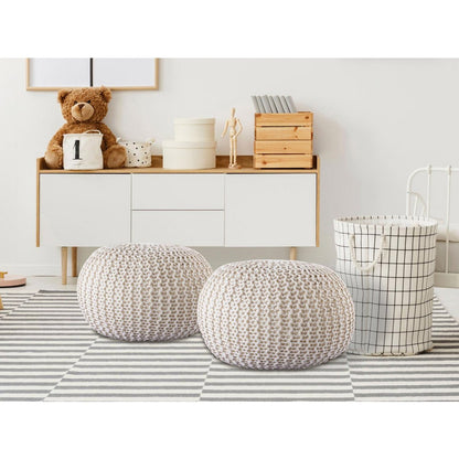 PREMIUM Pouf Sitzpouf Strickhocker Strickpuff Ø 55 cm Innen & Außen waschbar brillante Farben!