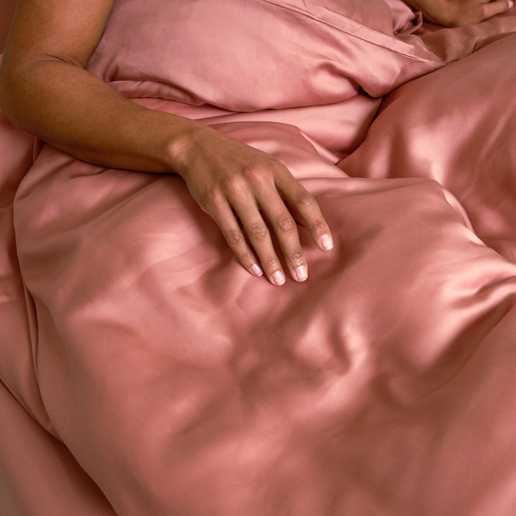TENCEL™ – Satin-Bettbezug Terra Pink