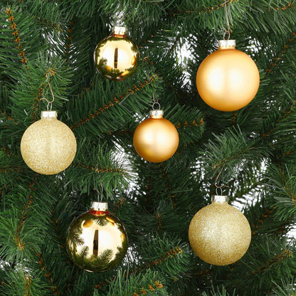 Weihnachtskugel-Set – 42 Stück – Ø7 cm – Glas – Gold