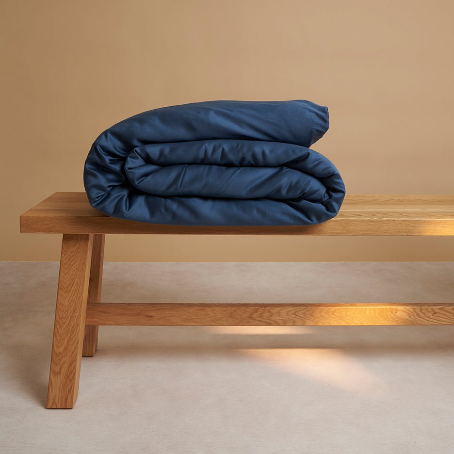 TENCEL™ – Bettbezug aus Satin, Dunkelblau