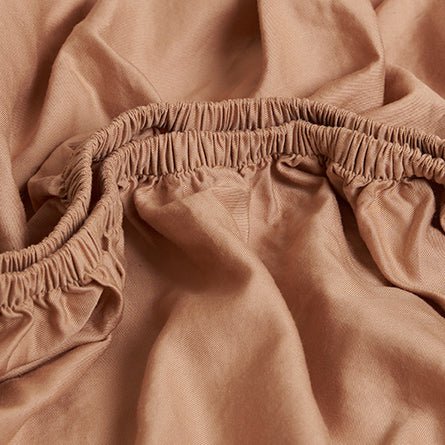 TENCEL™ – Twill-Spannbettlaken, Pfirsich