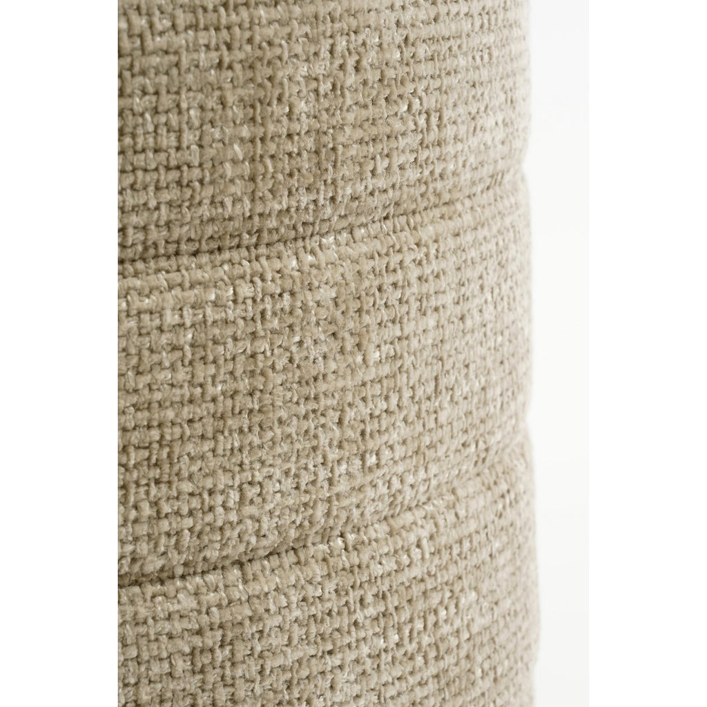 Ottomane mit Stauraum – H41 x Ø42 cm – Hellgrau