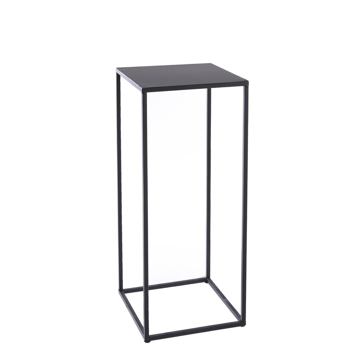 Quinty Beistelltisch – 3er-Set – L30 x B30 x H70 cm – Metall – Schwarz