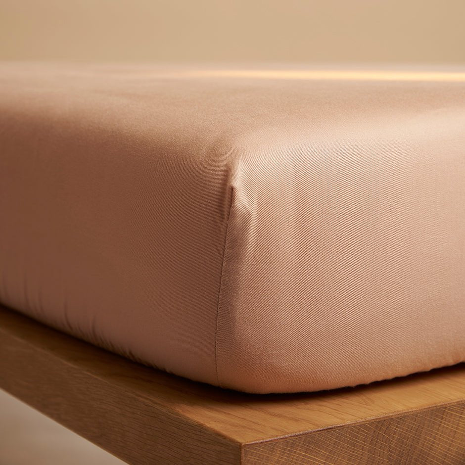 TENCEL™ – Twill-Spannbettlaken, Pfirsich