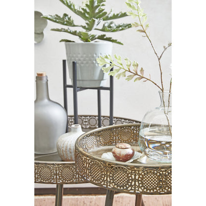 Lagoon Couchtisch – H46 x Ø70 cm – Metall – Bronze