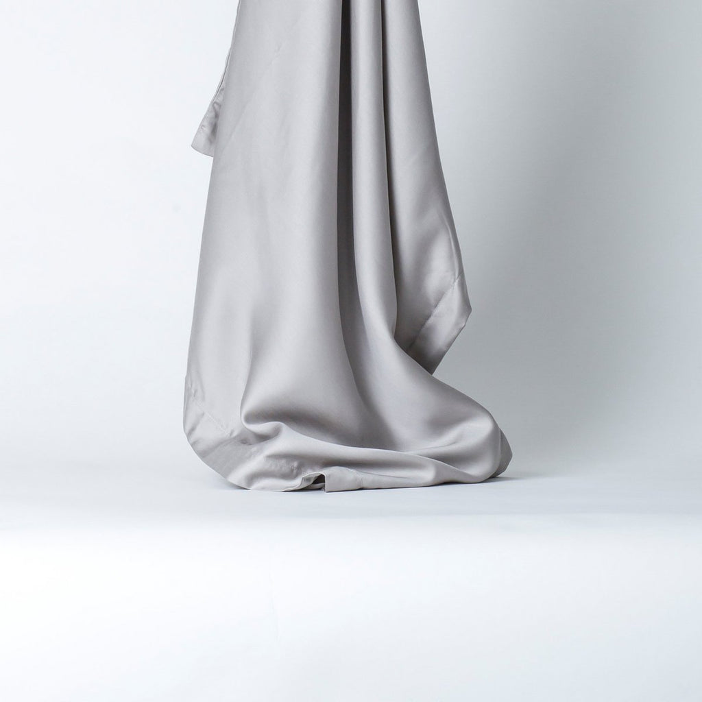 TENCEL™ – Satin-Spannbetttuch Taupe