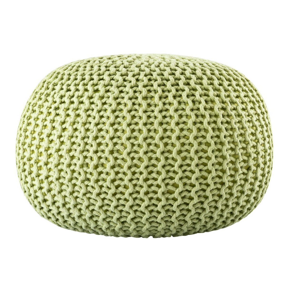 Sitzpouf ø55cm Pouf Strickhocker Strickpouf PREMIUM Innen Terrasse Pool Garten nachhaltig