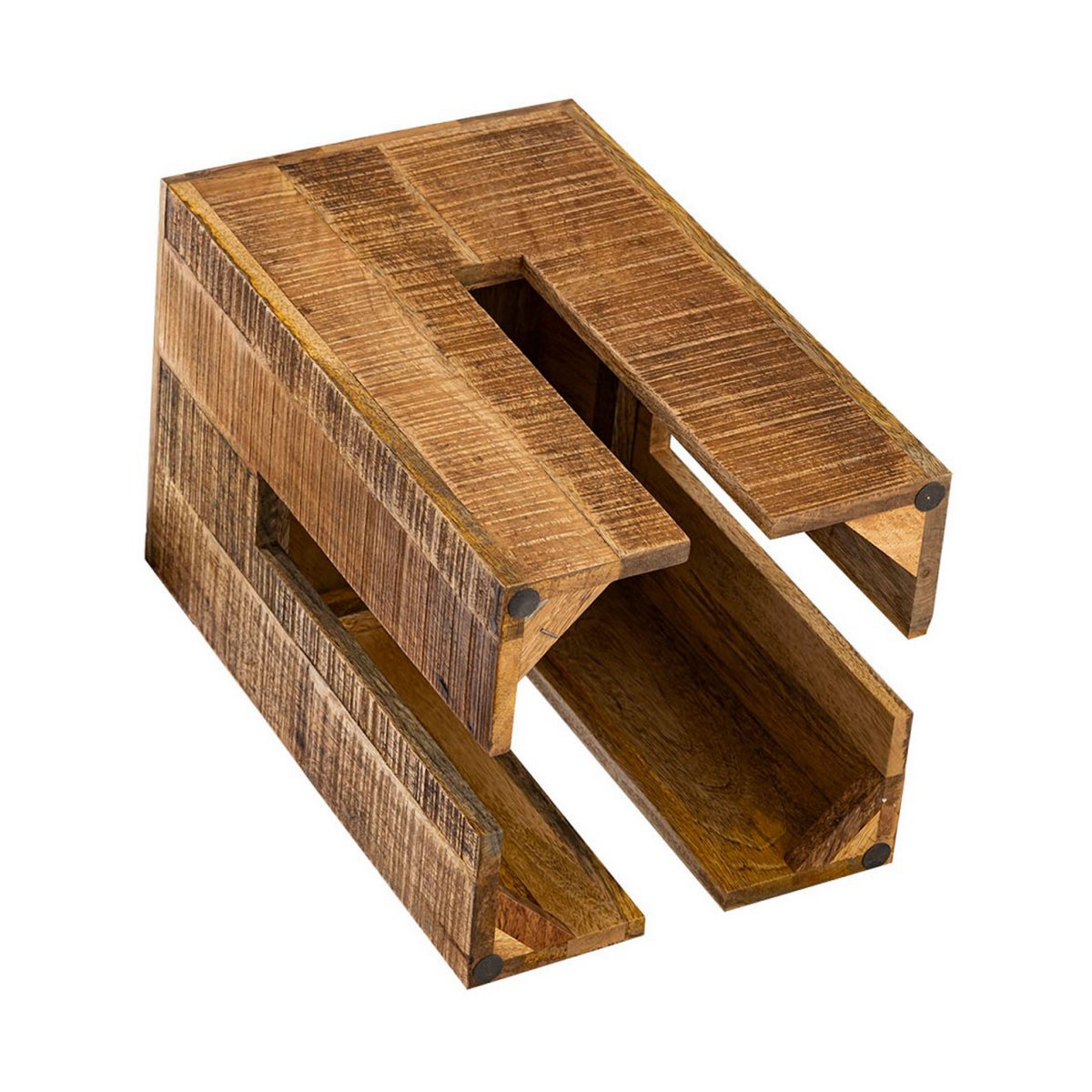 Hocker quadratisch 28 x 45 x 28 cm Blumensäule Sitzhocker Blumenhocker Beistelltisch Mangoholz