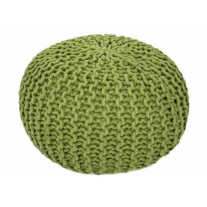 Pouf Ø 55 cm Strickhocker Sitzpouf Sitzpuff Bodenkissen Grobstrick-Optik extrahoch Höhe 37 cm