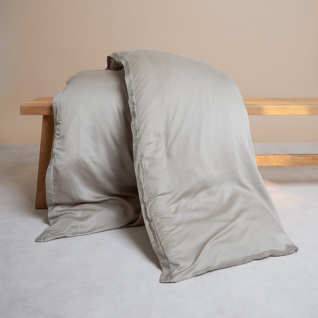 TENCEL™ – Satin-Bettbezug Taupe