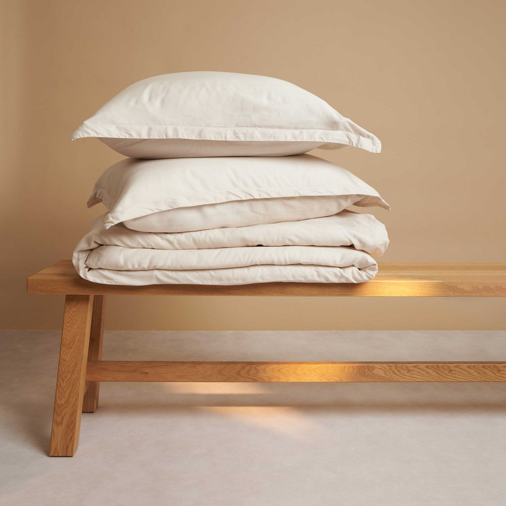 TENCEL™ – Twill-Bettbezug Beige