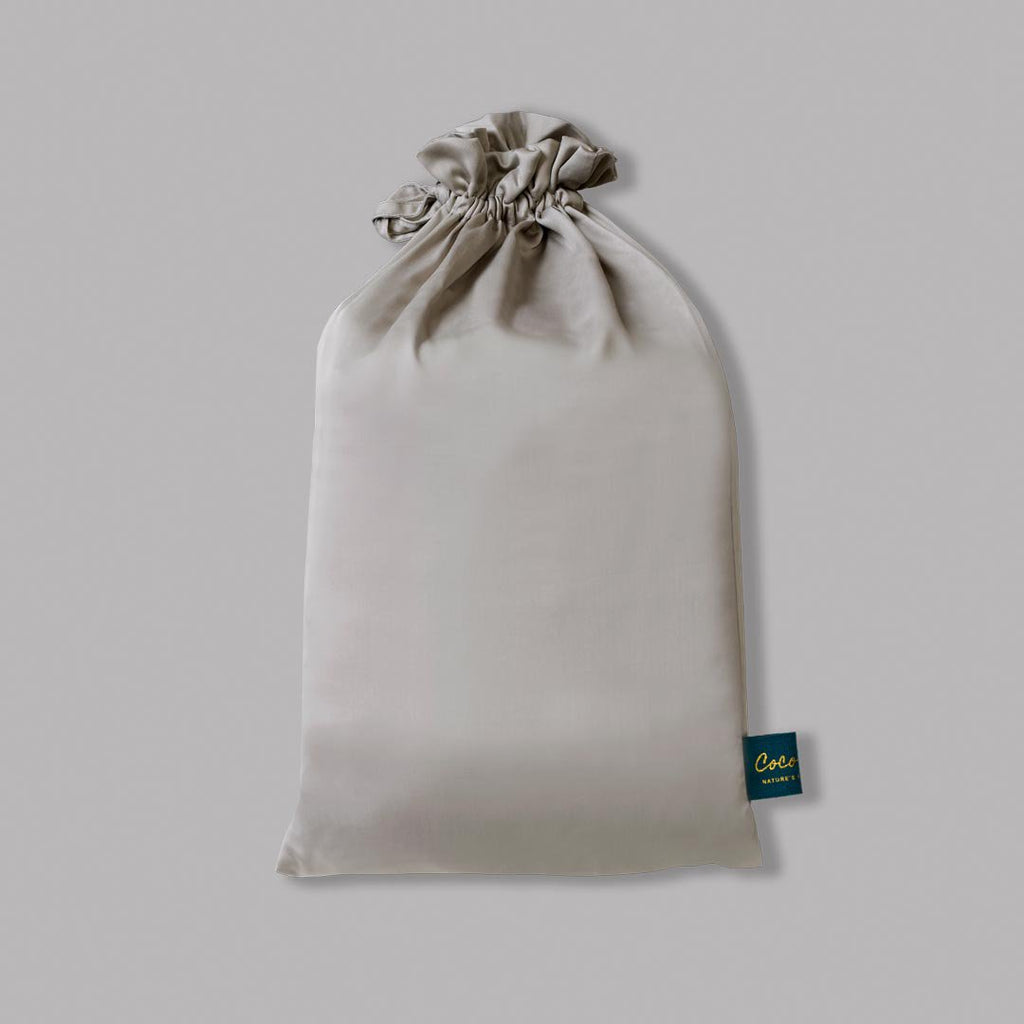 TENCEL™ – Satin-Spannbetttuch Taupe