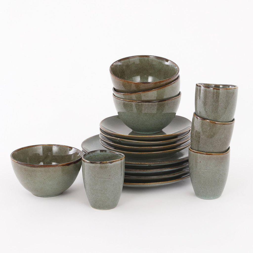 Tabo Geschirrset 4 Personen - Grün