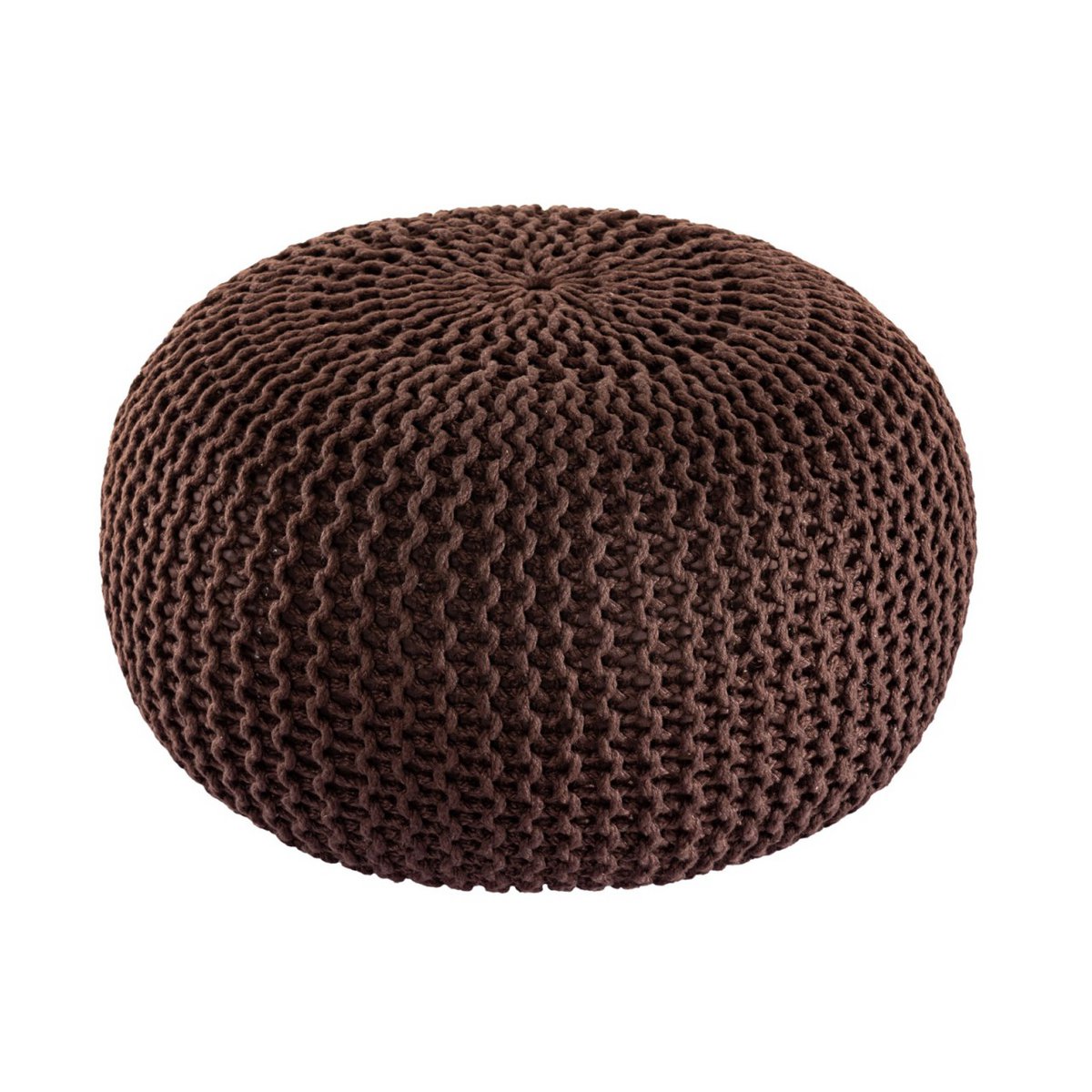 PREMIUM Pouf Sitzpouf Strickhocker Strickpuff Ø 55 cm Innen & Außen waschbar brillante Farben!