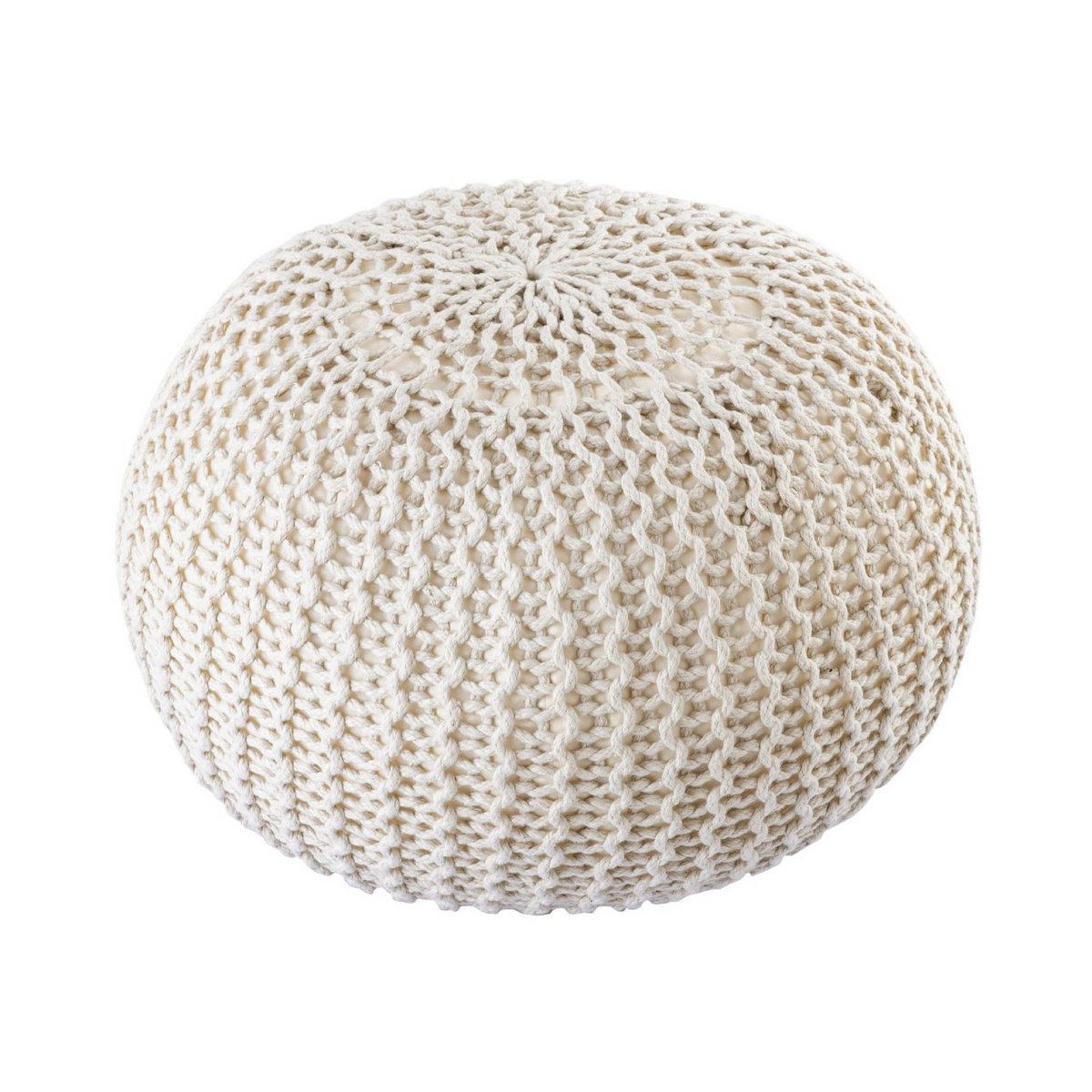 PREMIUM Pouf Sitzpouf Strickhocker Strickpuff Ø 55 cm Innen & Außen waschbar brillante Farben!