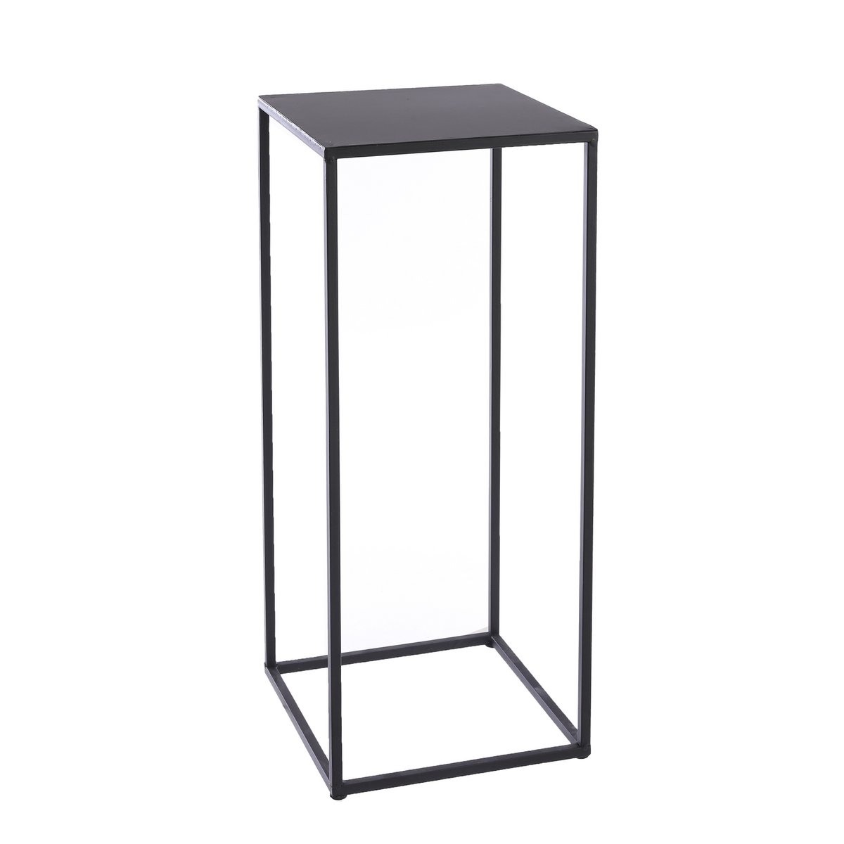 Quinty Beistelltisch – 3er-Set – L30 x B30 x H70 cm – Metall – Schwarz