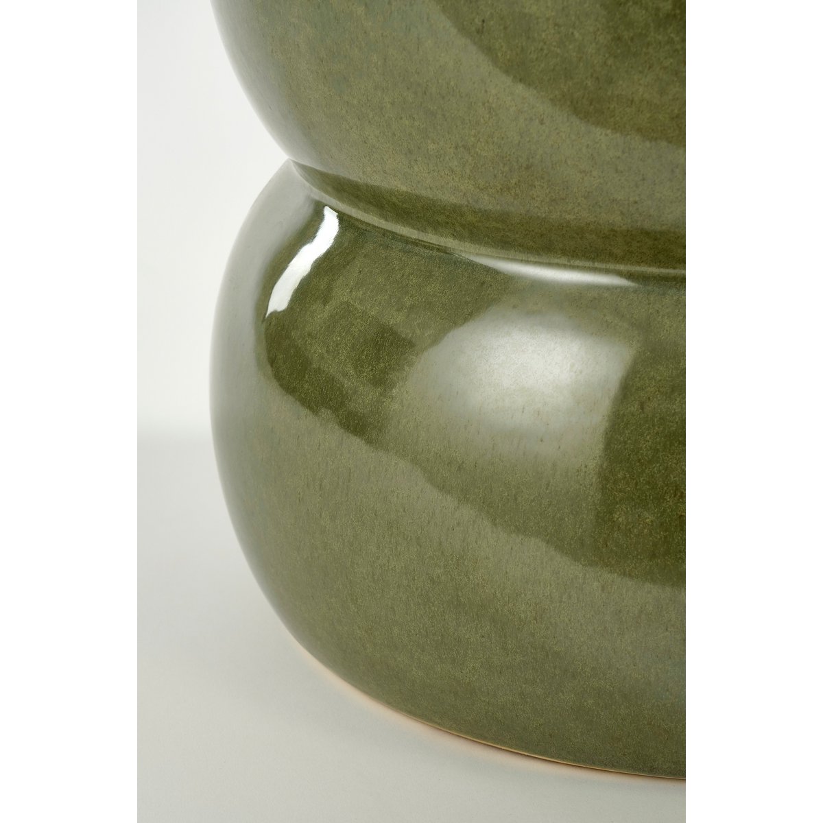 Vendi Beistelltisch – H40 x Ø35 cm – Keramik – Dunkelgrün