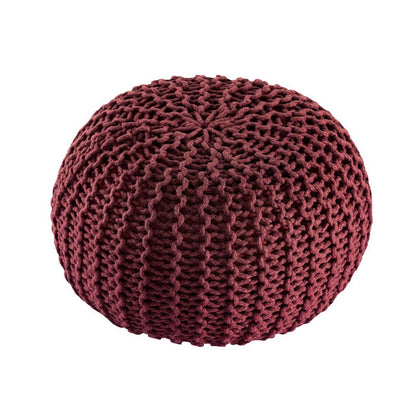 Sitzpouf ø55cm Pouf Strickhocker Strickpouf PREMIUM Innen Terrasse Pool Garten nachhaltig