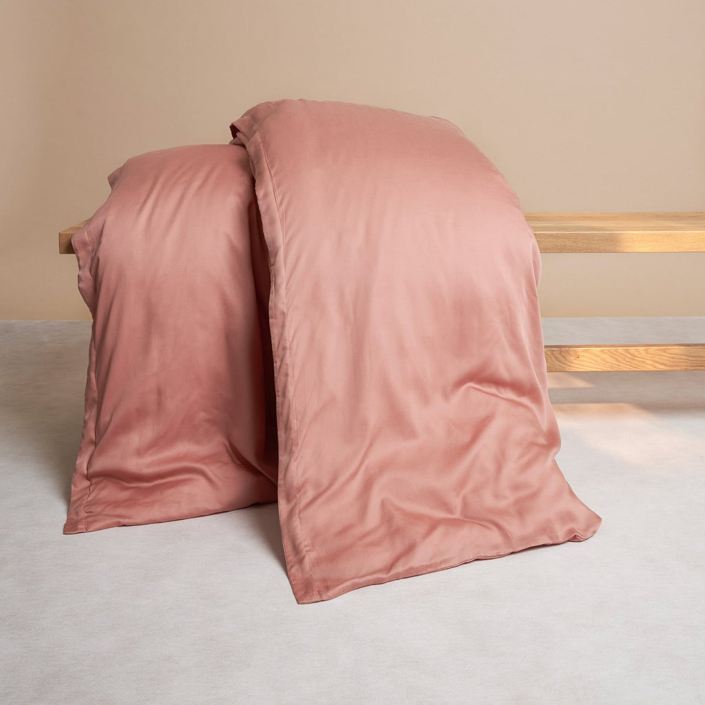 TENCEL™ – Satin-Bettbezug Terra Pink