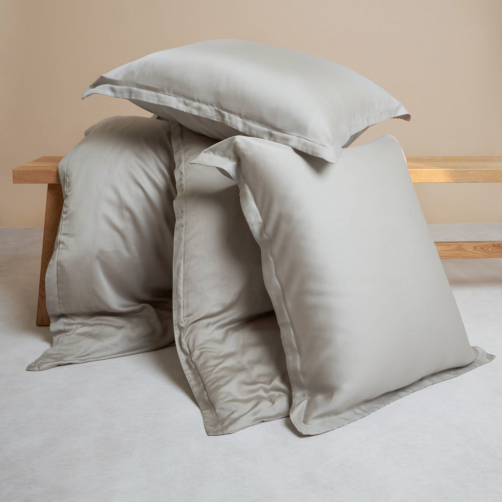 TENCEL™ – Satin-Bettbezug Taupe