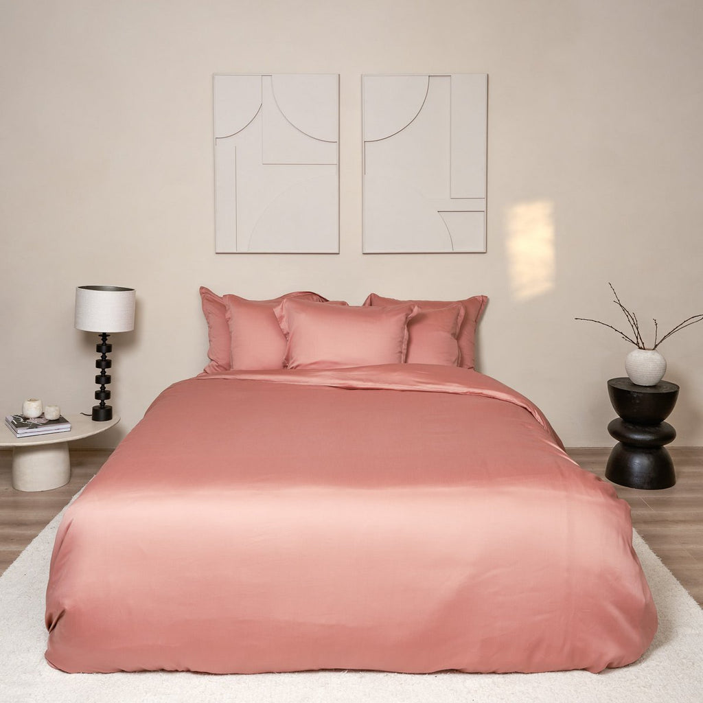 TENCEL™ – Satin-Bettbezug Terra Pink