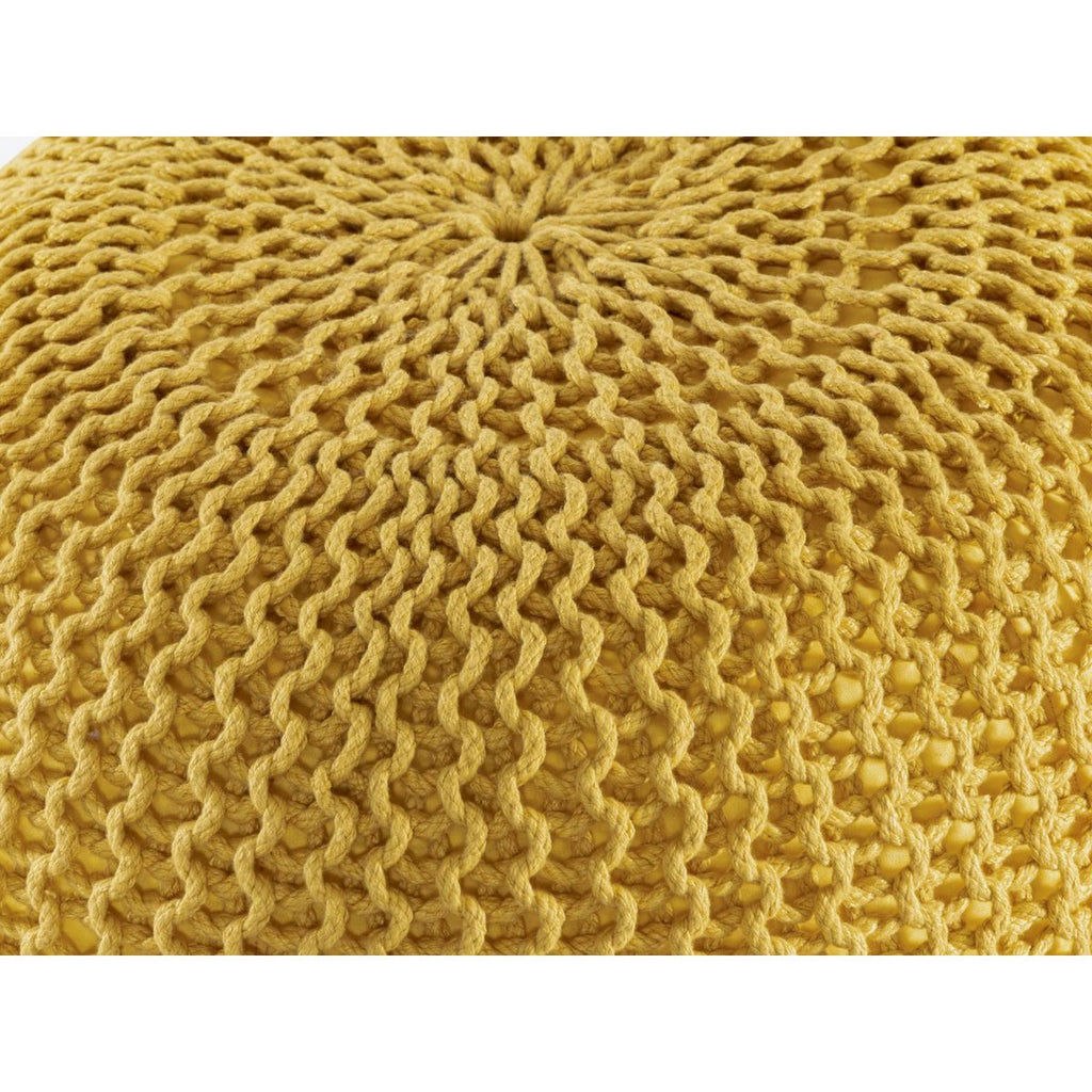 PREMIUM Pouf Sitzpouf Strickhocker Strickpuff Ø 55 cm Innen & Außen waschbar brillante Farben!