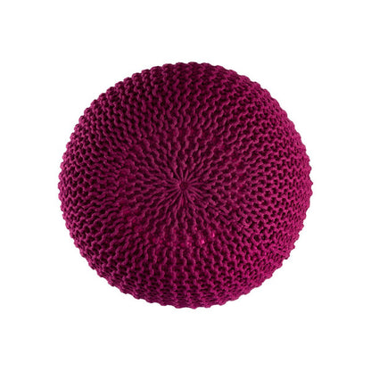 PREMIUM Pouf Sitzpouf Strickhocker Strickpuff Ø 55 cm Innen & Außen waschbar brillante Farben!