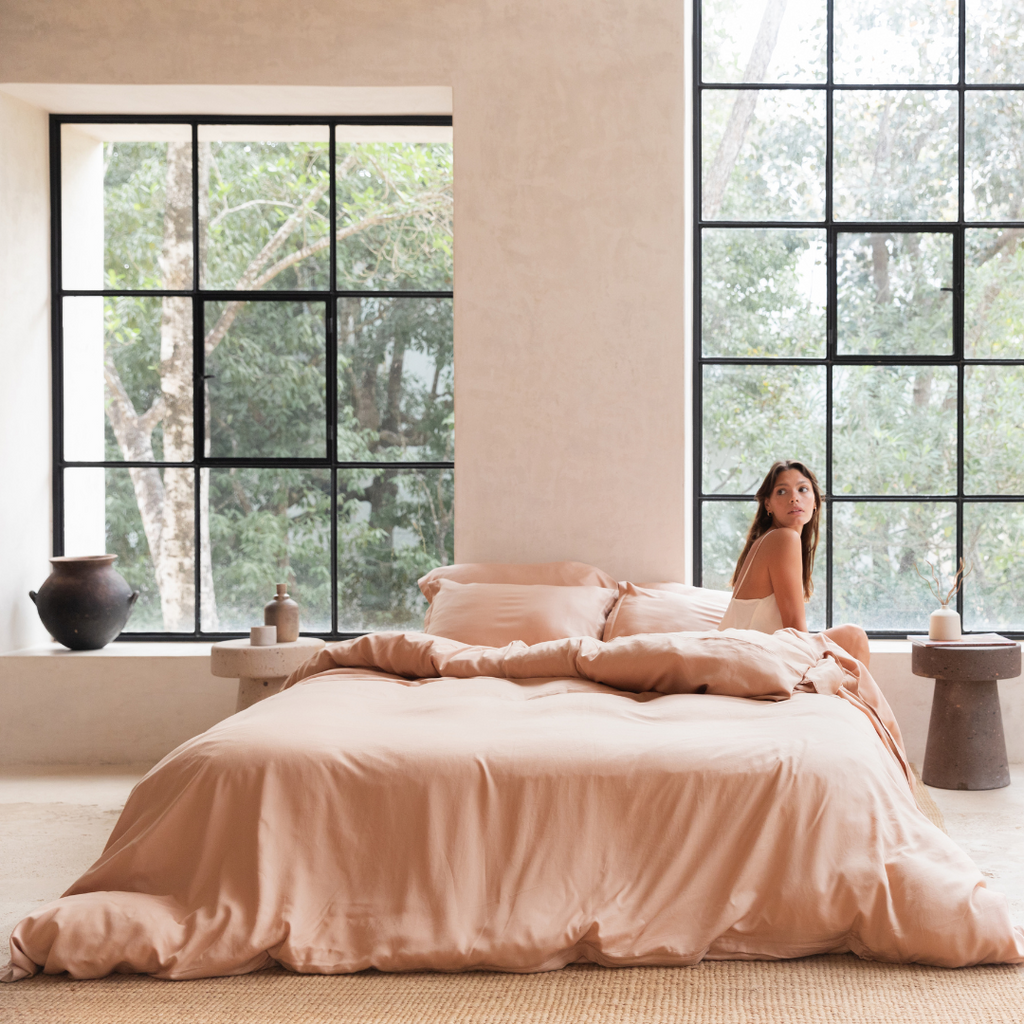 TENCEL™ – Twill-Bettbezug Pfirsich