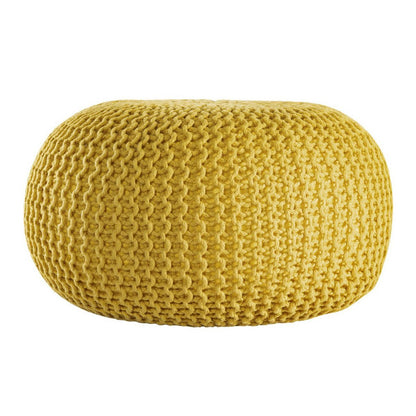 PREMIUM Pouf Sitzpouf Strickhocker Strickpuff Ø 55 cm Innen & Außen waschbar brillante Farben!